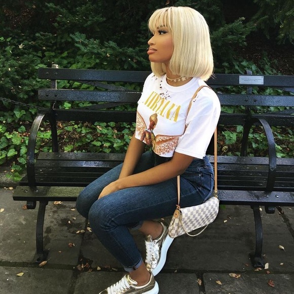 12” White Blond Bob Wig Unit main image 6